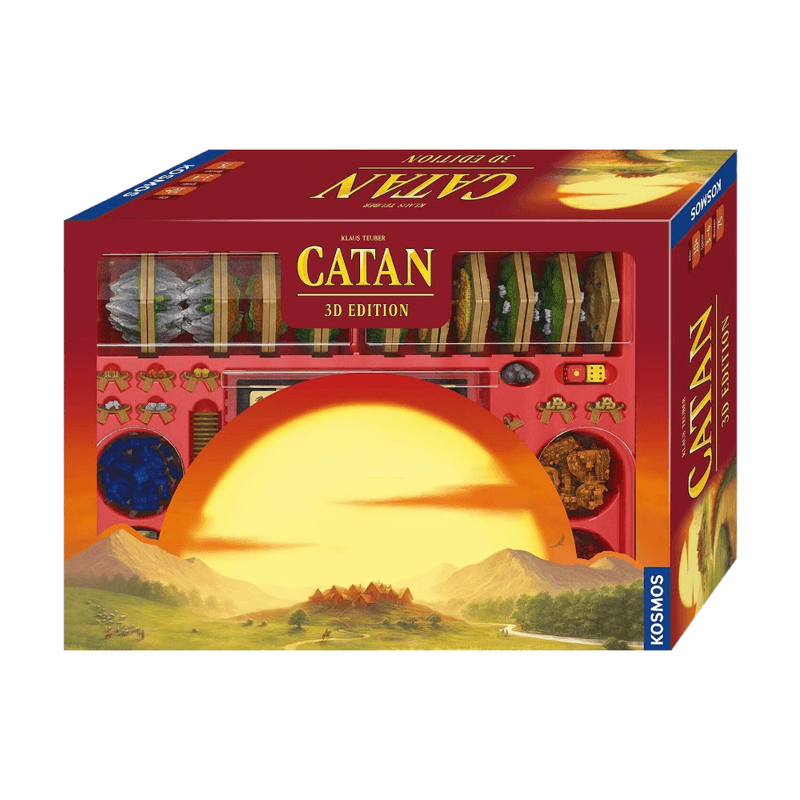 KOSMOS 682262 Catan - 3D-Edition, Siedler von Catan als hochwertige 3D-Edition, Strategiespiel für 3-4 Personen ab 10 Jahren, Brettspiel-Klassiker,