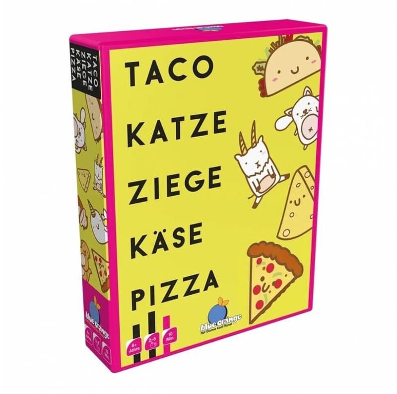 Blue Orange, Taco Cat Goat Cheese Pizza, Partyspiel, Kartenspiel, 2 bis 8 Spieler, ab 8 Jahren, 10 Minuten, Deutsch