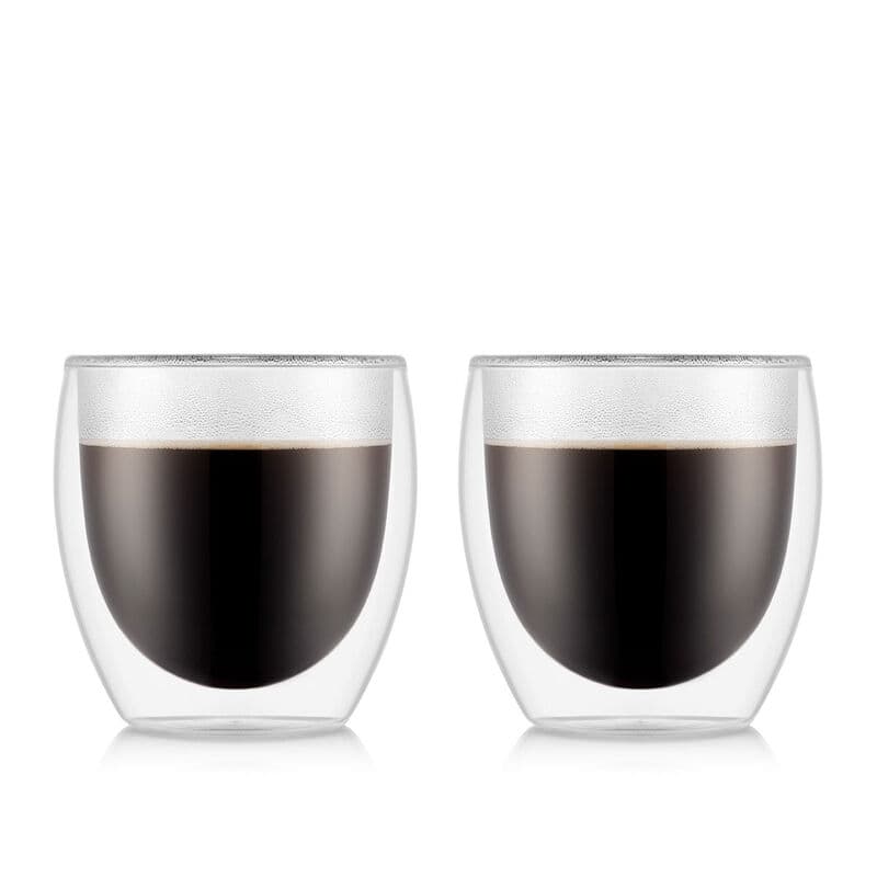Bodum PAVINA Set mit 2 – 250 ml doppelwandige Thermogläser