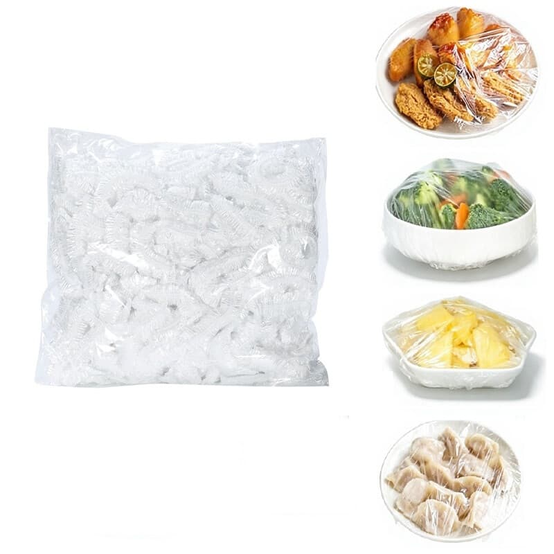 Maxcook Schüssel- und Tellerabdeckungen, 200 Stück, 40 cm, für die Brotgare – Gewürz-/Lebensmittelbeutel, Frischhaltbeutel für Lebensmittel im