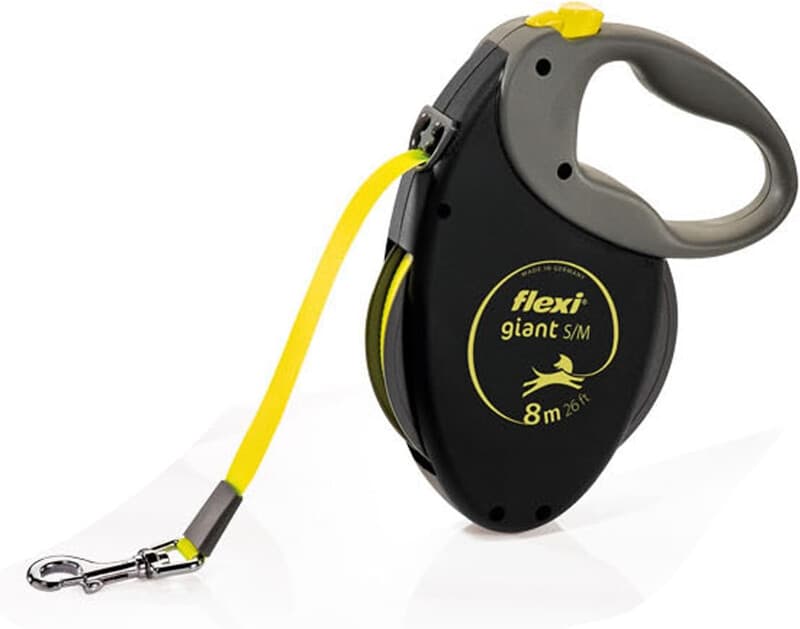 FLEXI Hundeleine Giant Tape Neon bis 25 kg M 8 m