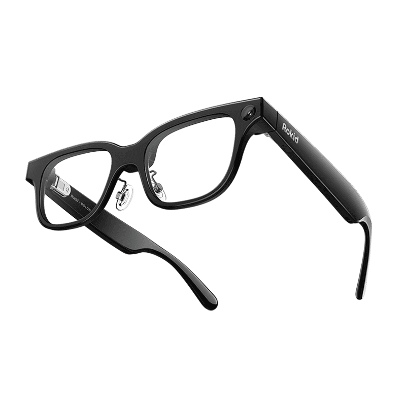 Rokid Brille (mit Display), KI- und AR-Smart-Brille, erste KI-Brille mit ChatGPT- und Gemini-Unterstützung, ultraleicht 49 g, Echtzeitübersetzung