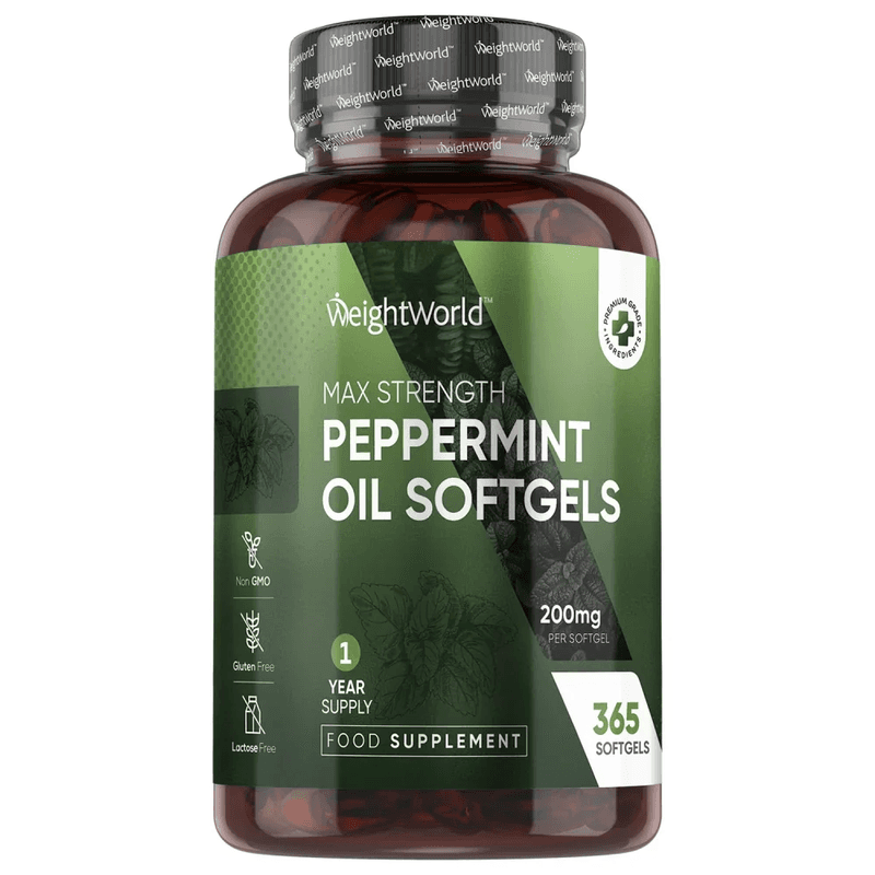 WeightWorld Huile de menthe poivrée 200 mg 365 gélules molles