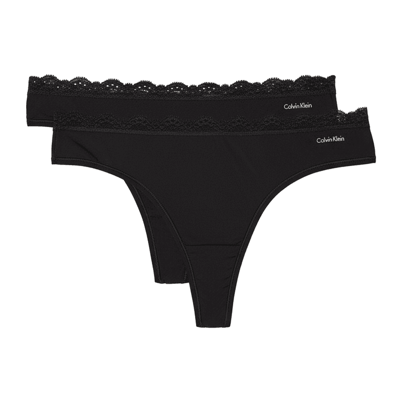 Calvin Klein Unterwäsche Tanga 3er-Pack Schwarz S