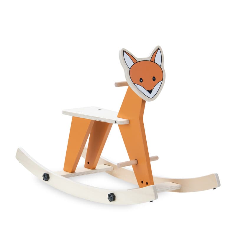Hauck 2in1 Schaukeltier Rock N Swing (umbaubar zum Sitz, FSC-zertifiziertes Holz) - Fuchs