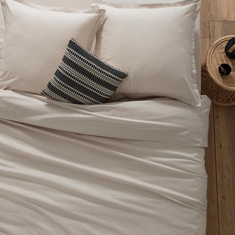 Atmosphera Housse de couette - Coton, Gris, 240 x 220 cm