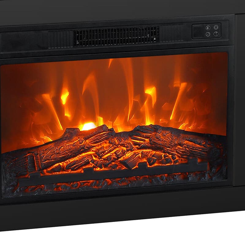 Parrot Uncle 23" schwarzer elektrischer Kamineinsatz mit Fernbedienung(58.4*43.6 cm)