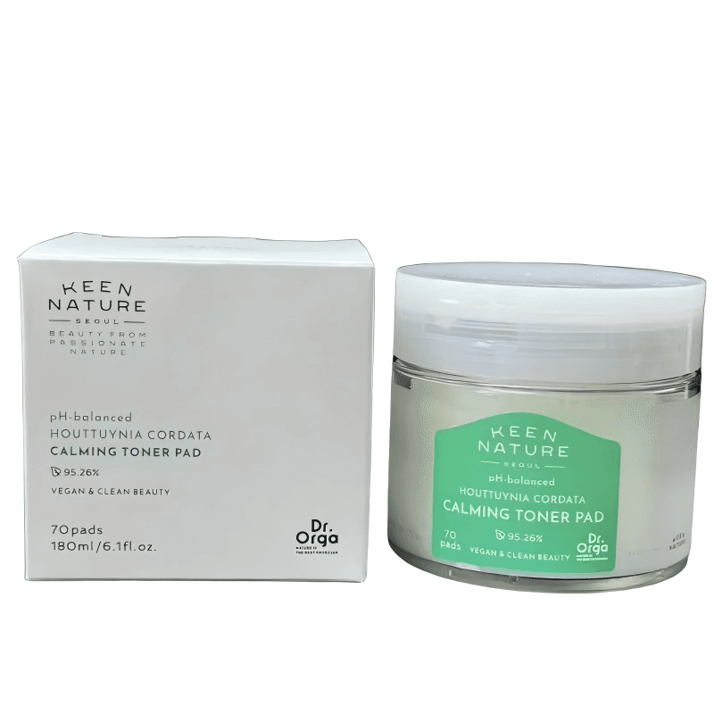 Dr.Orga pH-ausgleichende Houttuynia Cordata beruhigende Toner-Pads, 70 Stück
