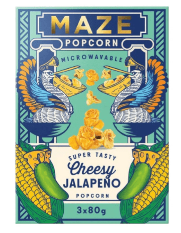 Maze Jalapeño-Cheddar-Popcorn-Snack - 240 g