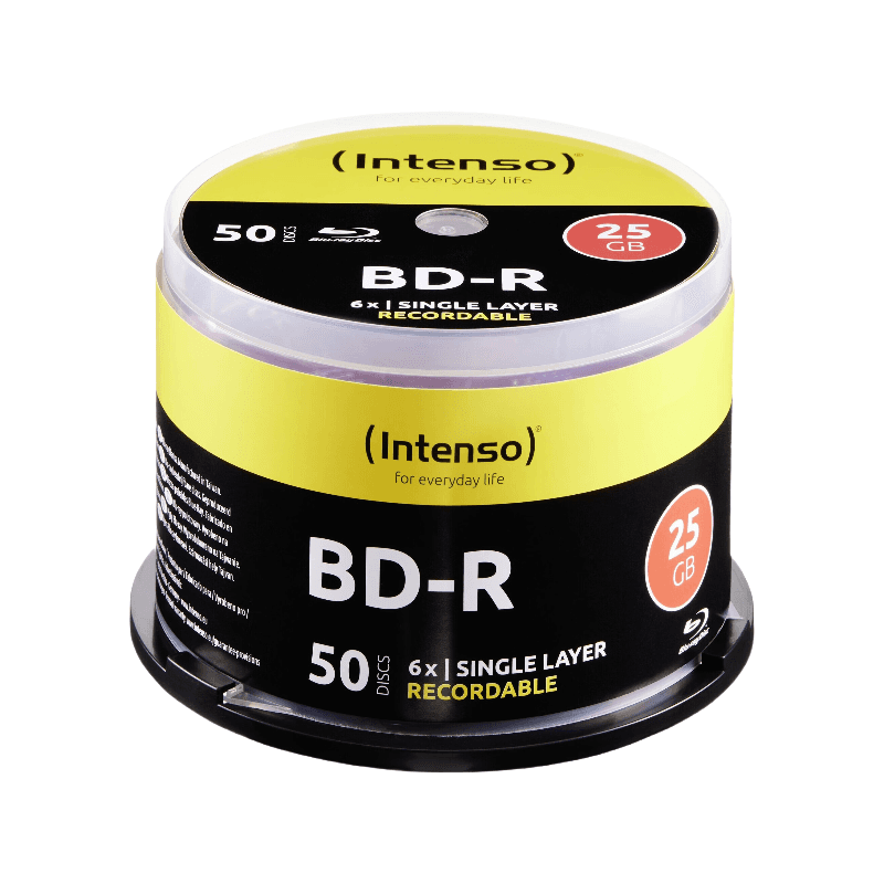 Intenso 5001115 BD-R 25 GB - 6-fache Geschwindigkeit - 50 Stk.
