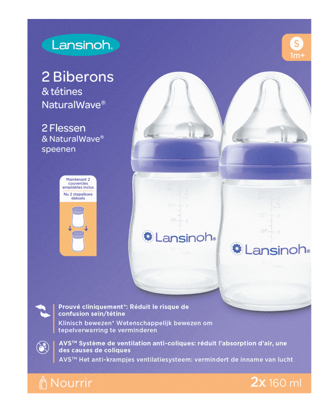 Lansinoh Natural Waves Drinkflessen 160ml