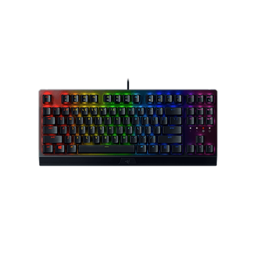 Razer BlackWidow V3 Tenkeyless Compact Mechanical Keyboard with Razer Chroma RGB - Fully Programmable Keys - Green Switch (Tactile & Clicky) - UK