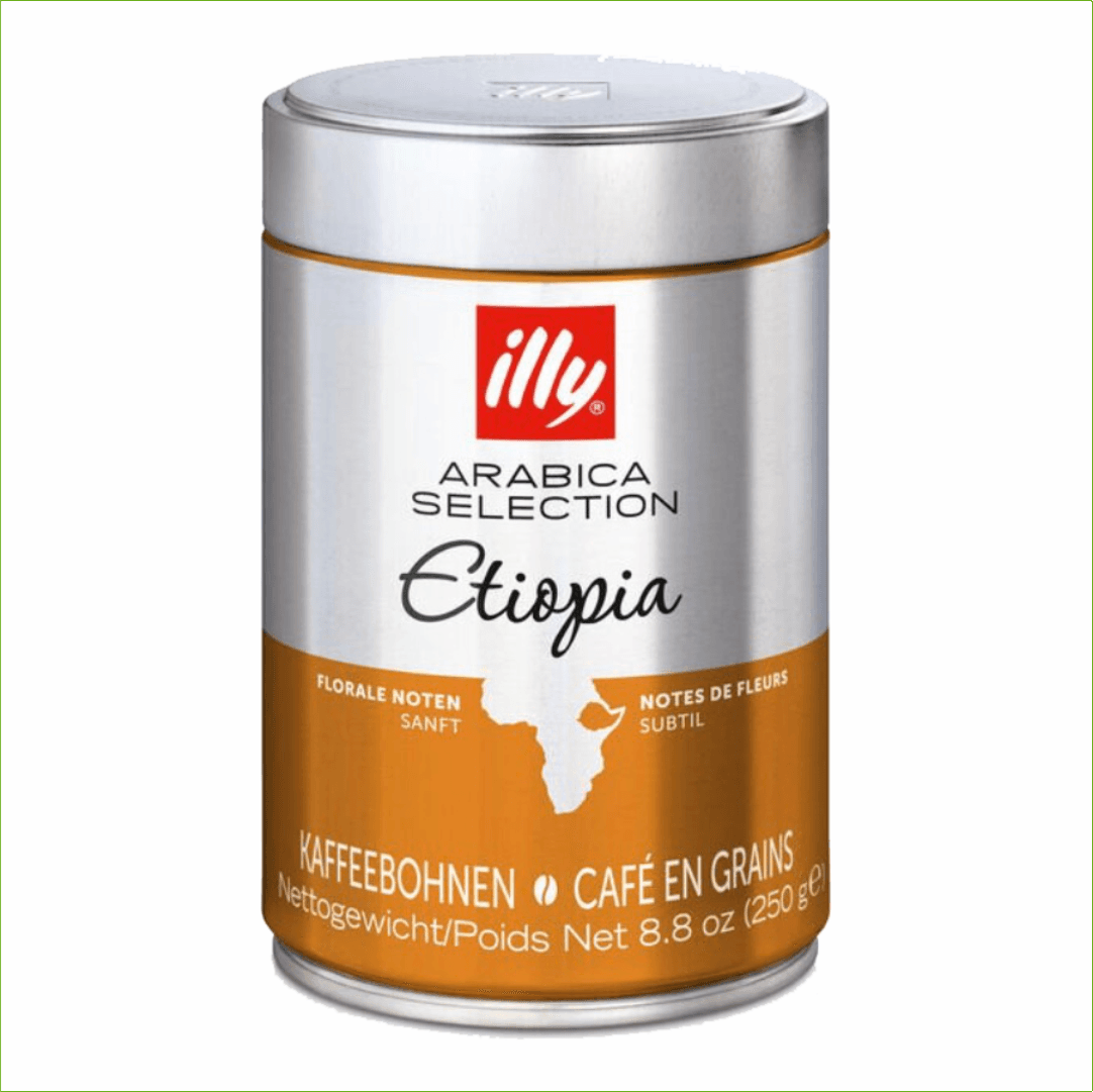 Illy Äthiopien 250 Gramm Kaffeebohnen 12 Stück