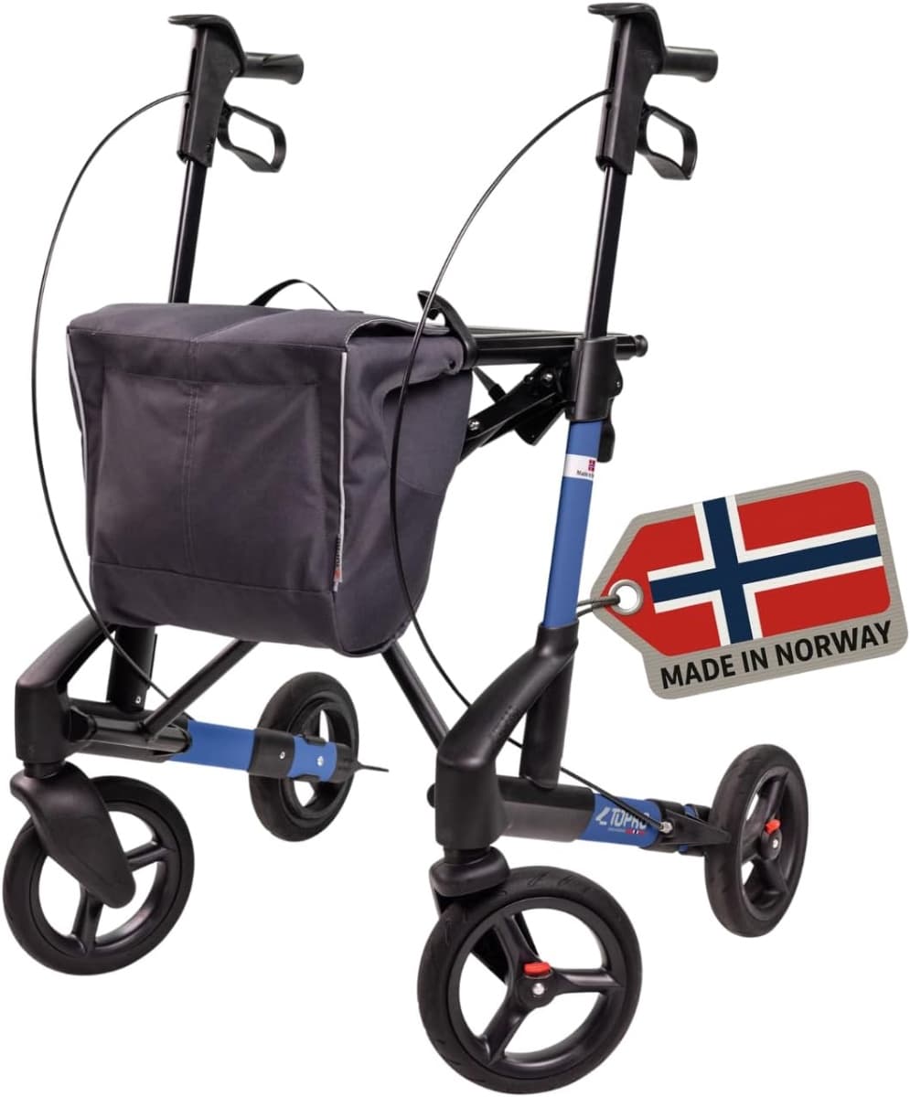 TOPRO Troja 5G opvouwbare premium rollator met geïntegreerde kantelhulp-Blue