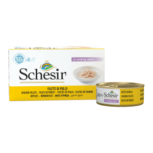 Schesir Kat Blik Bouillon Kipfilet Multipack 6 x 50 gram
