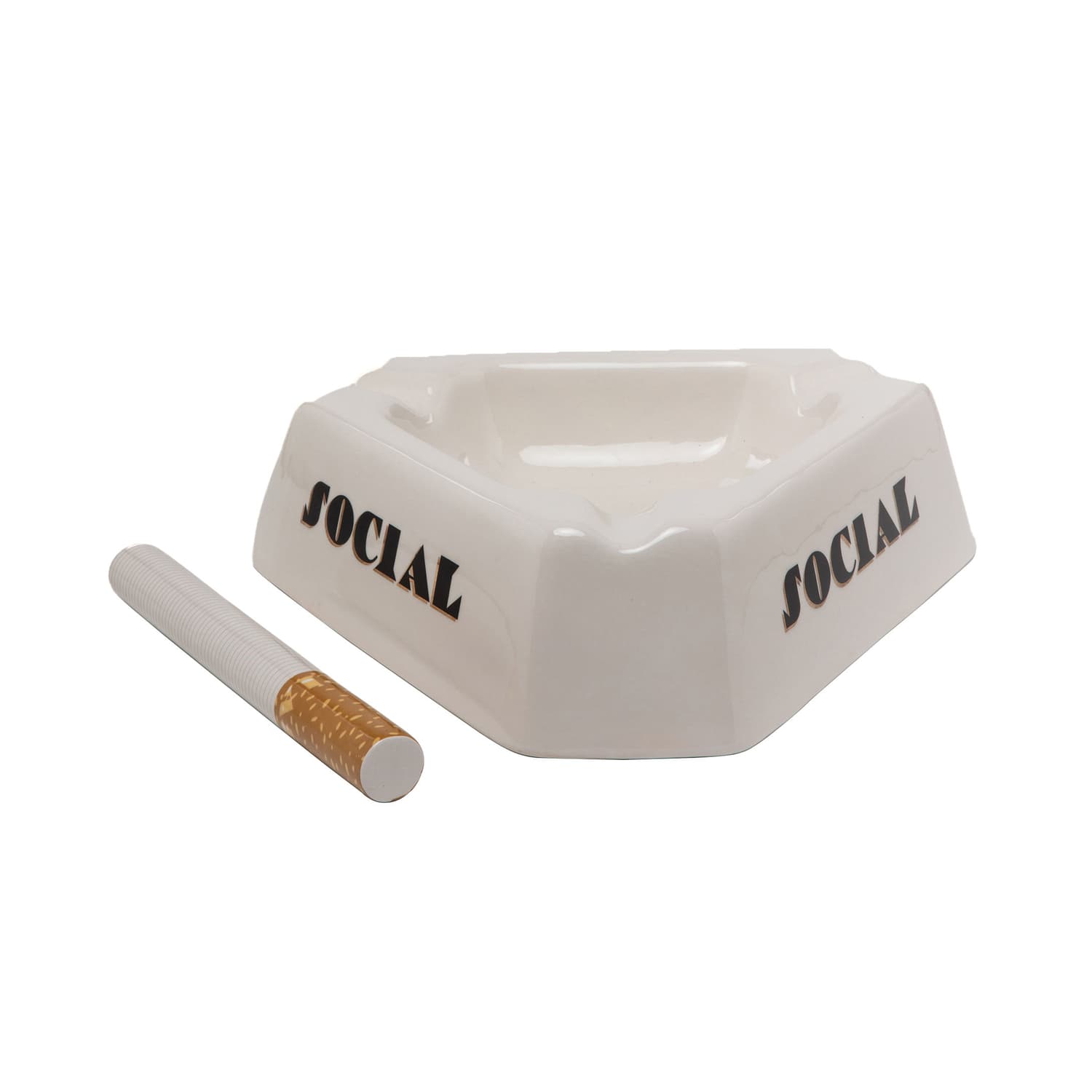 Seletti - Centre de table Social - Blanc - Porcelaine - Designer Diesel Creative Team