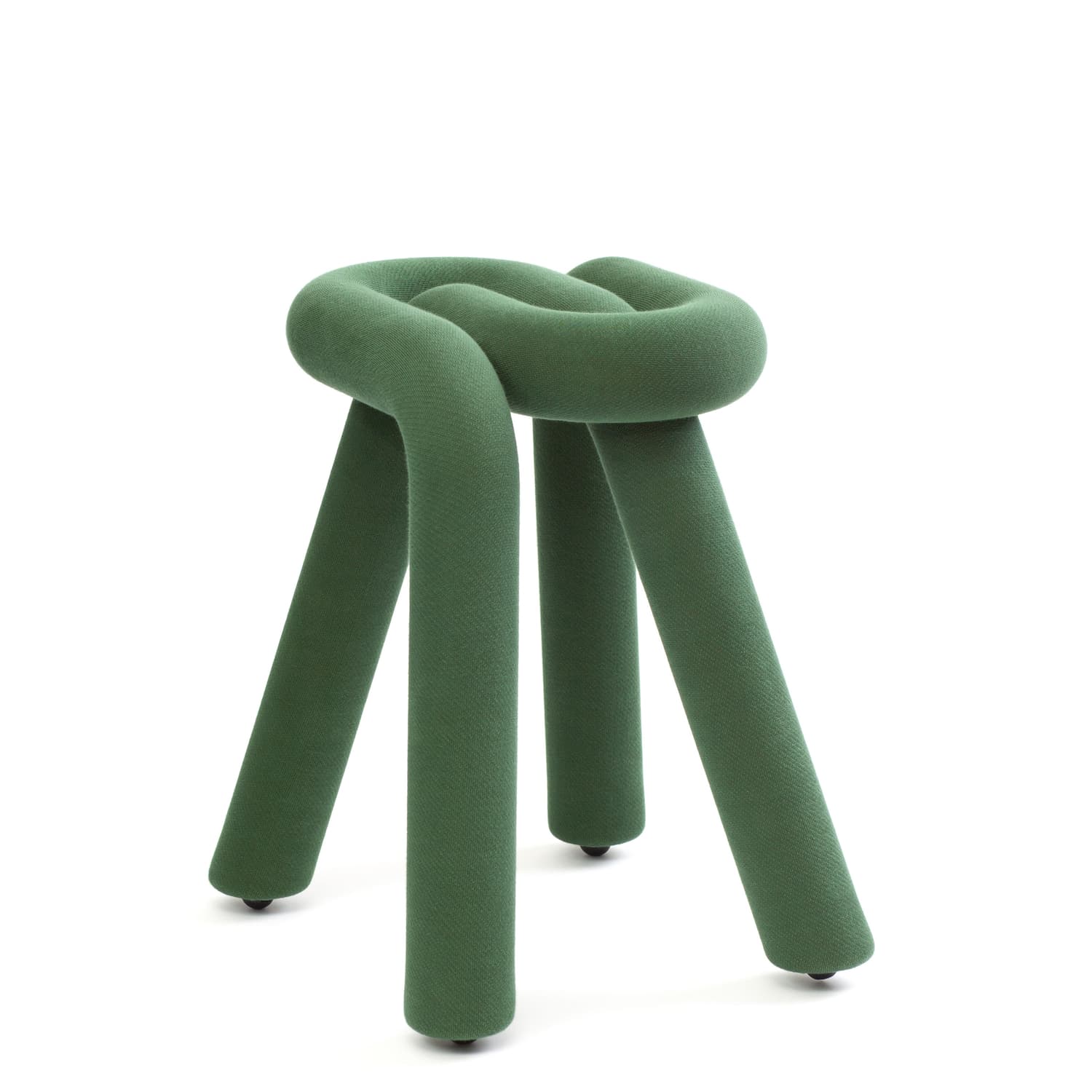 Moustache - Gepolsterter Hocker Bold - Grün - Polyurethan-Schaum - Designer Big Game