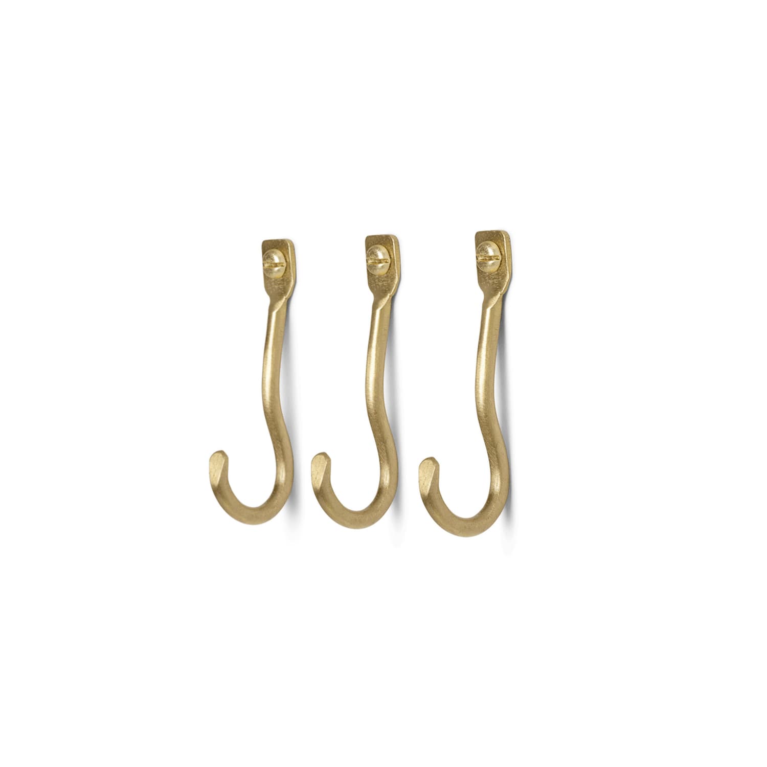 Ferm Living - Wandhaken Curvature - Metall - Massives Messing - Designer Trine Andersen