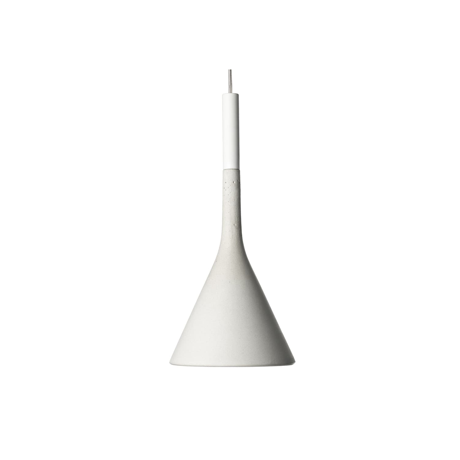 Foscarini - Suspension Aplomb - Blanc - Ciment - Designer Paolo Lucidi