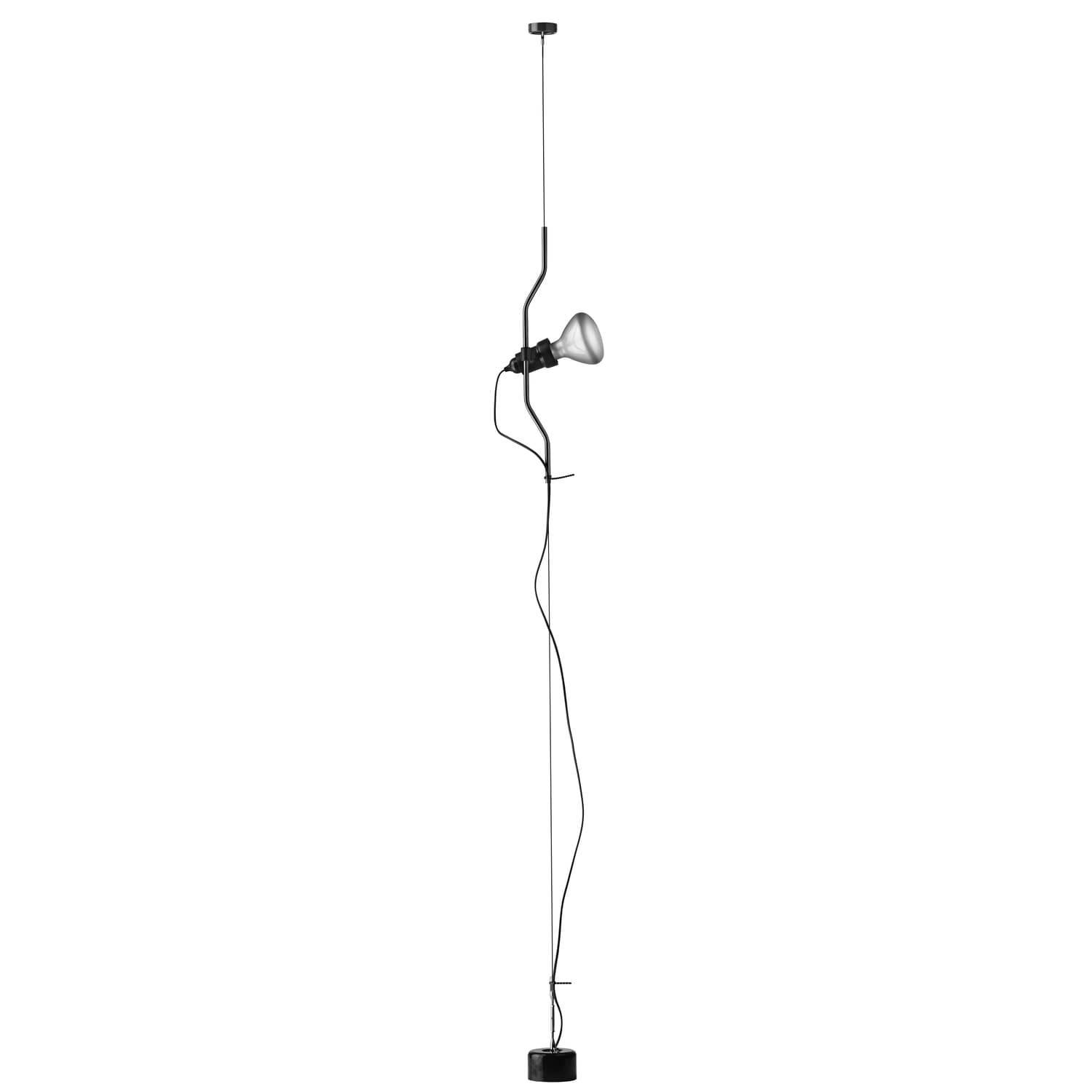 Flos - Lampadaire Luminator - Noir - Élastomère - Designer Pio Manzu