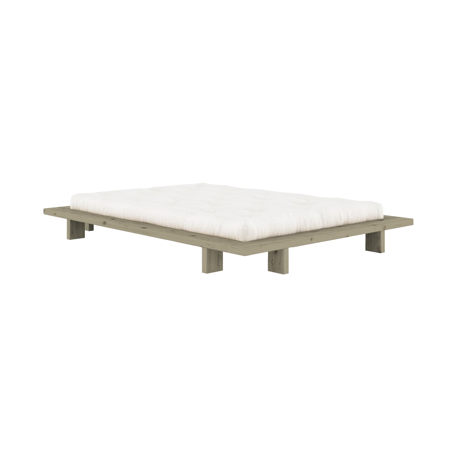 KARUP - Doppelbett Japan - Grün - FSC-zertifiziertes Massivholz Kiefer