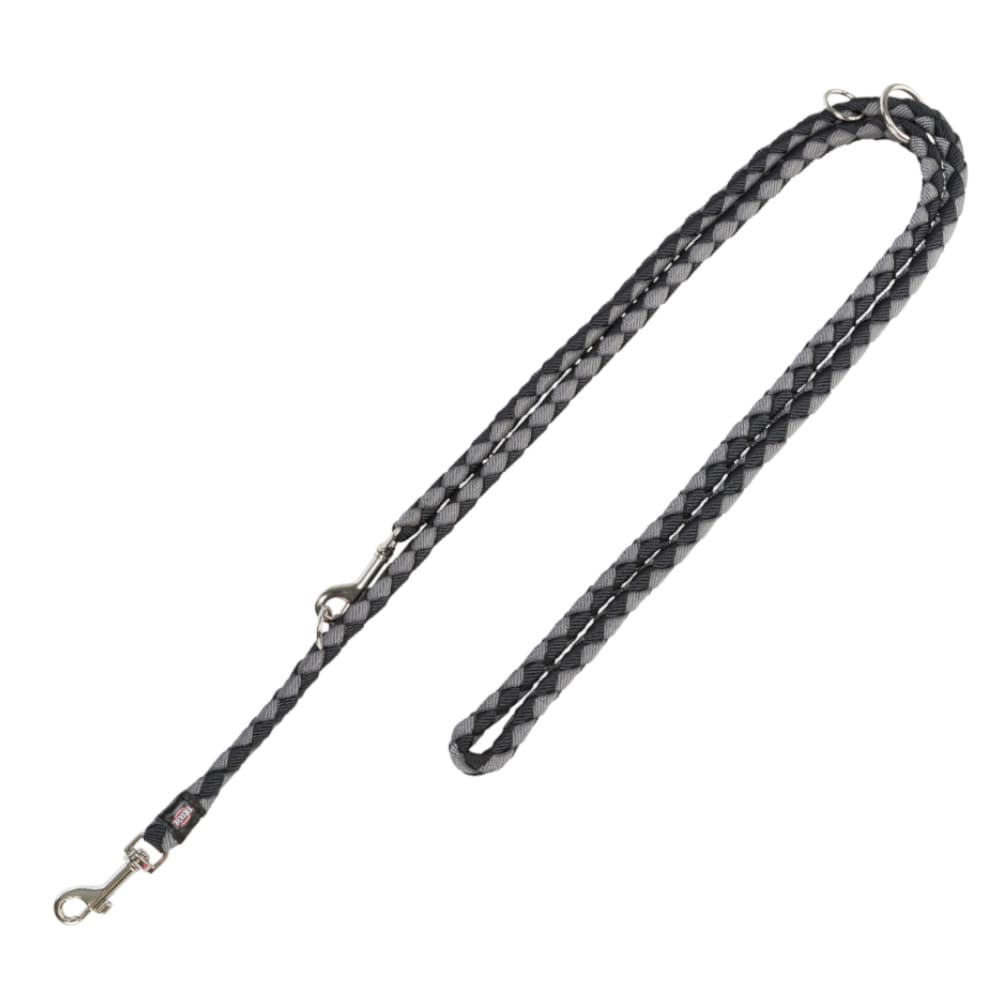 Trixie Cavo laisse d'extension, noir/graphite L-XL 200cm Ø18mm chien