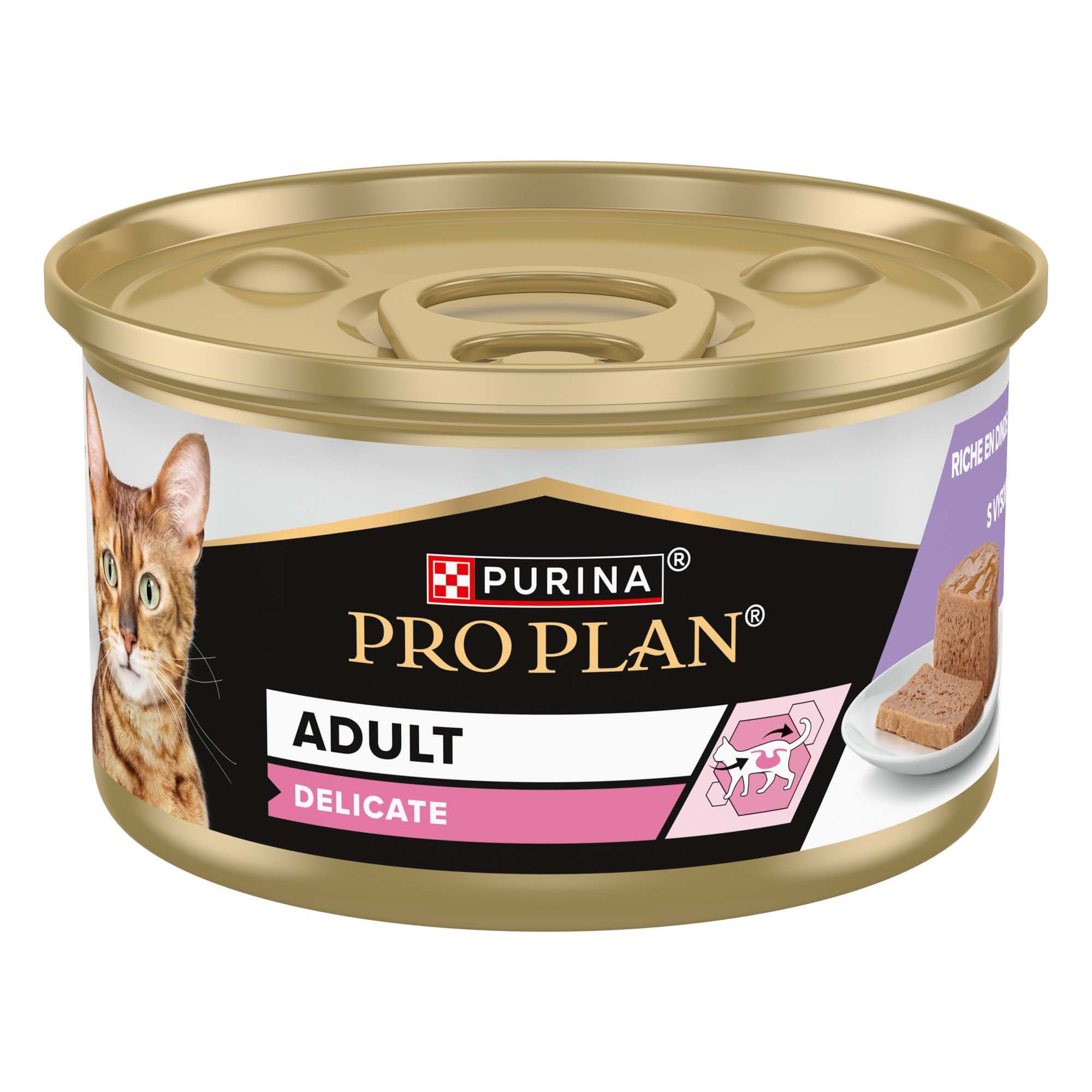 48x85g Delicate dinde Pro Plan - Pâtée pour chat