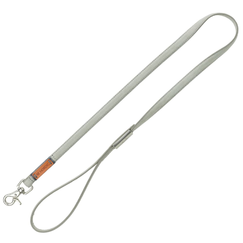 Laisse en cuir Trixie BE NORDIC gris clair pour chien - taille M-L : L 100 x l 2 cm