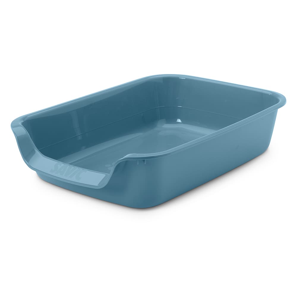 Bac à litière Savic Junior pour chaton et chiot - 56 cm - couleur bluestone
