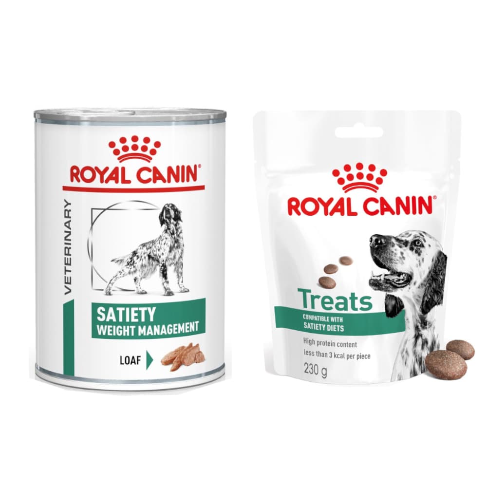12x410g Satiety Weight Management Royal Canin Veterinary Diet nourriture humide pour chien