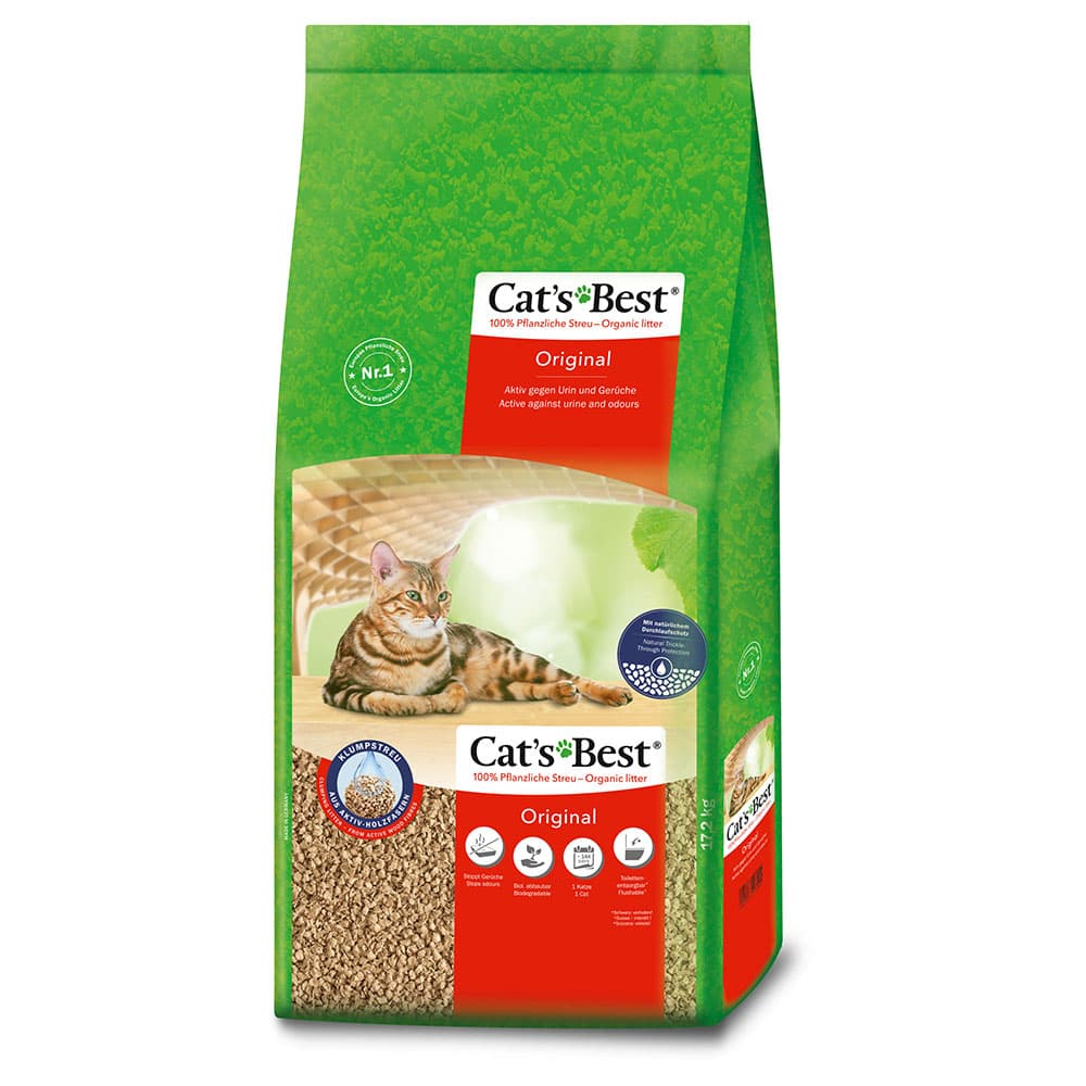 40L Cat's Best Öko Plus / Original - Litière pour chat (soit 17,2 kg )