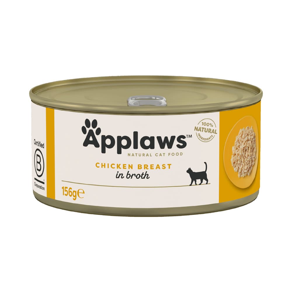 Lot Applaws 24 x 156 g pour chat - filet de poulet