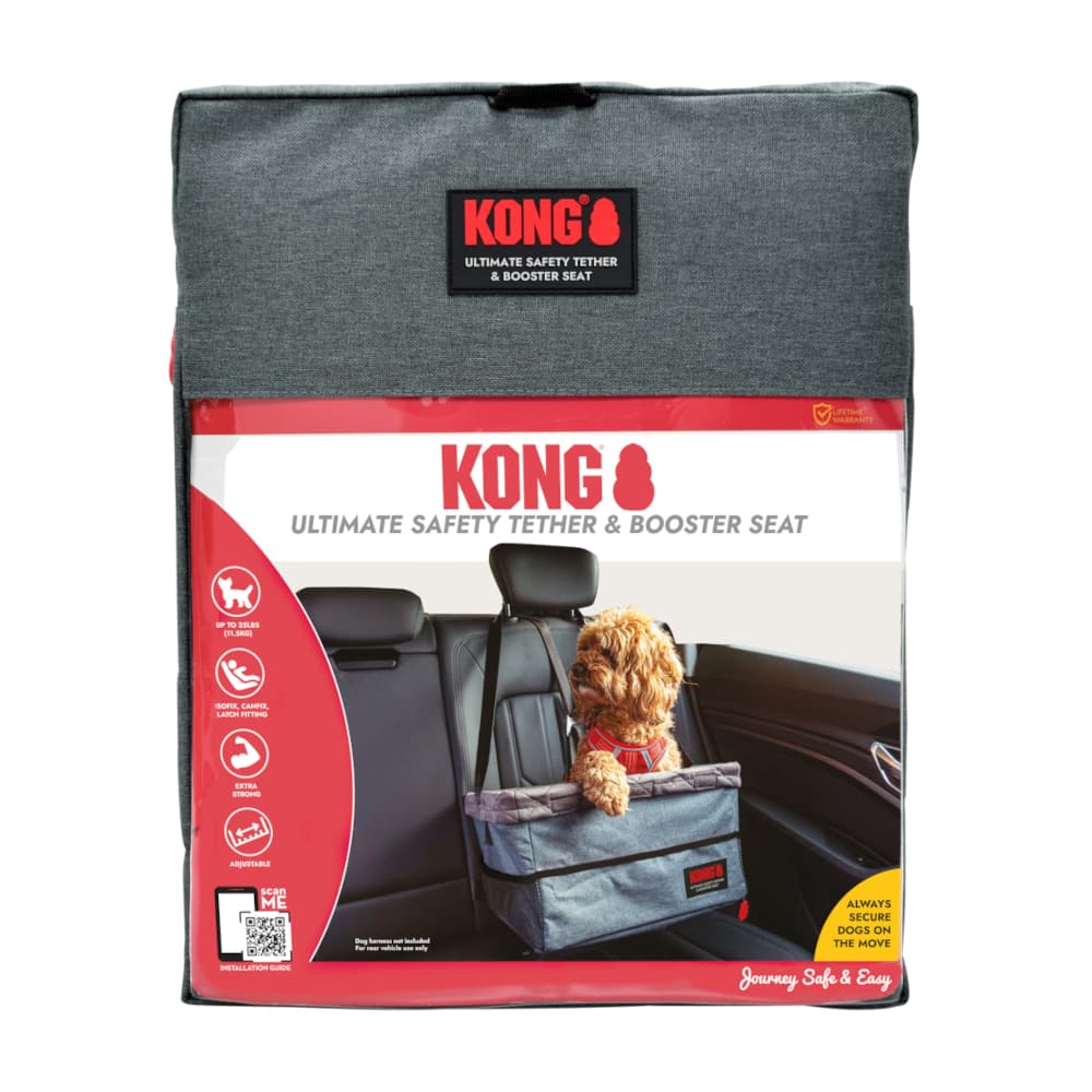 KONG Siège rehausseur ultime & ceinture de maintien 44x35x7cm chien