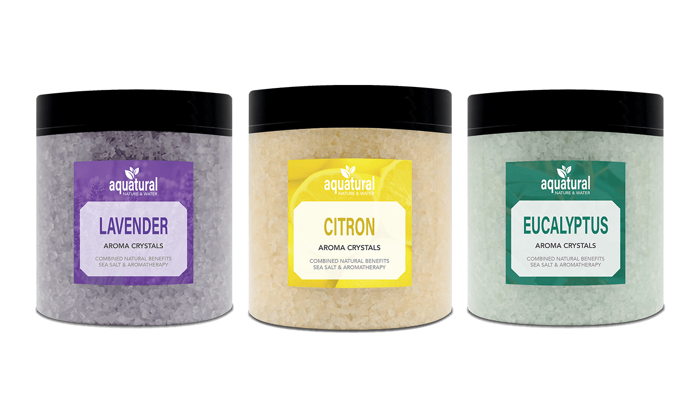 Aquatural 'Fresh' set - Spa aroma crystals 3 x 350 g