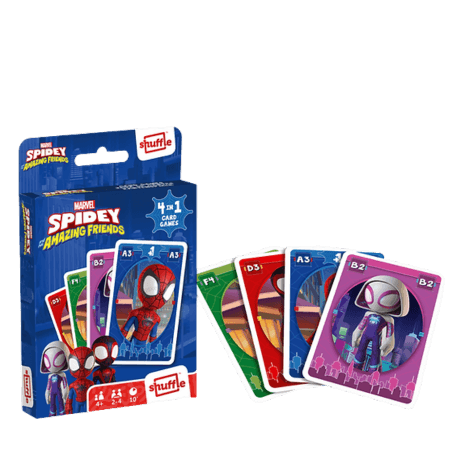 Marvel Spidey and His Amazing Friends 4-in-1 Card Game