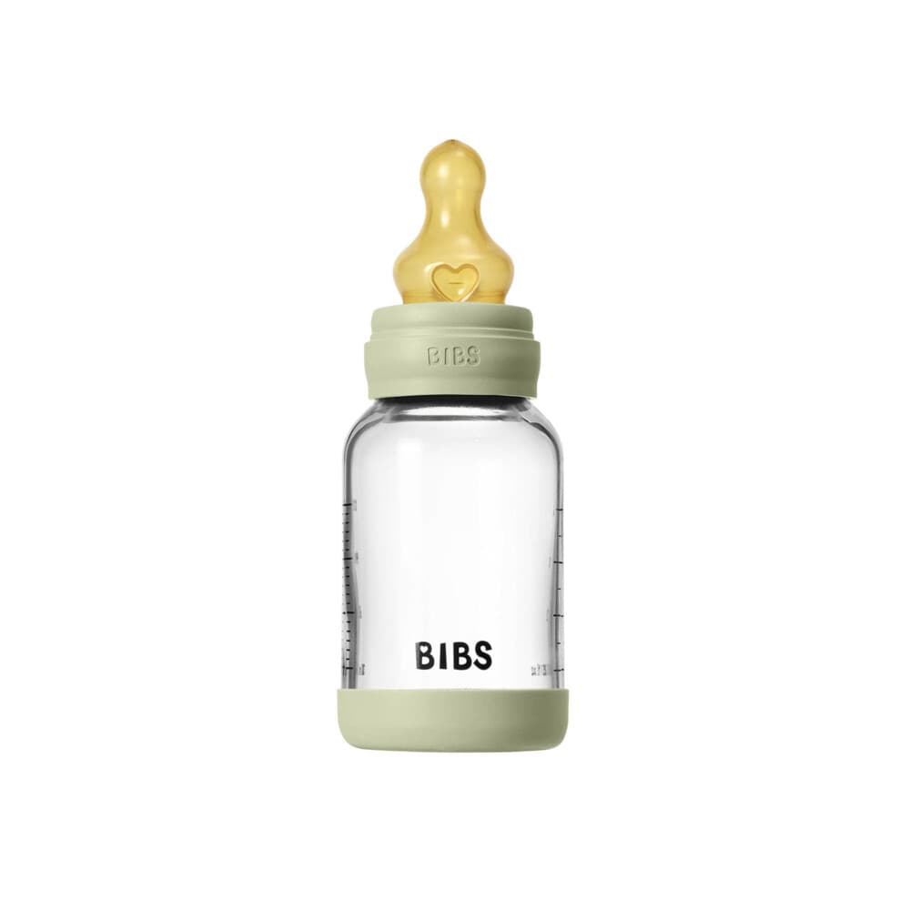 Bibs Babyfles Glas Complete Set Sage 120 ml