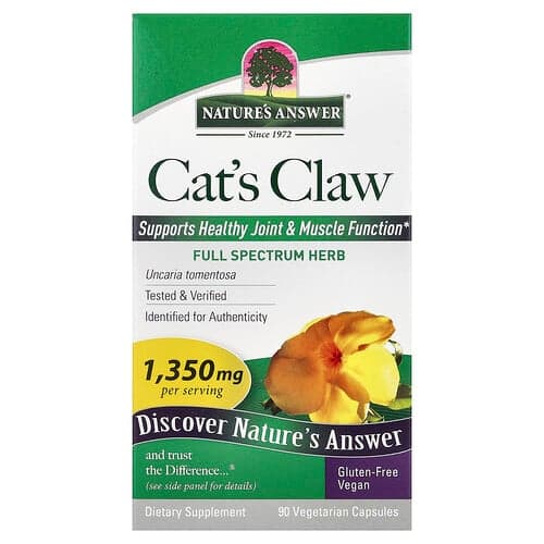 Nature's Answer, Cat's Claw, 90 vegetarische capsules (450 mg per capsule)