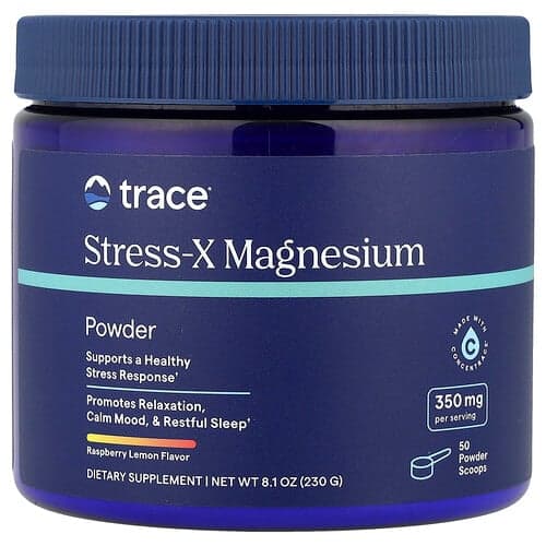 Trace, Stress-X Magnesiumpoeder, Frambozen Citroen, 8.1 oz (230 g)