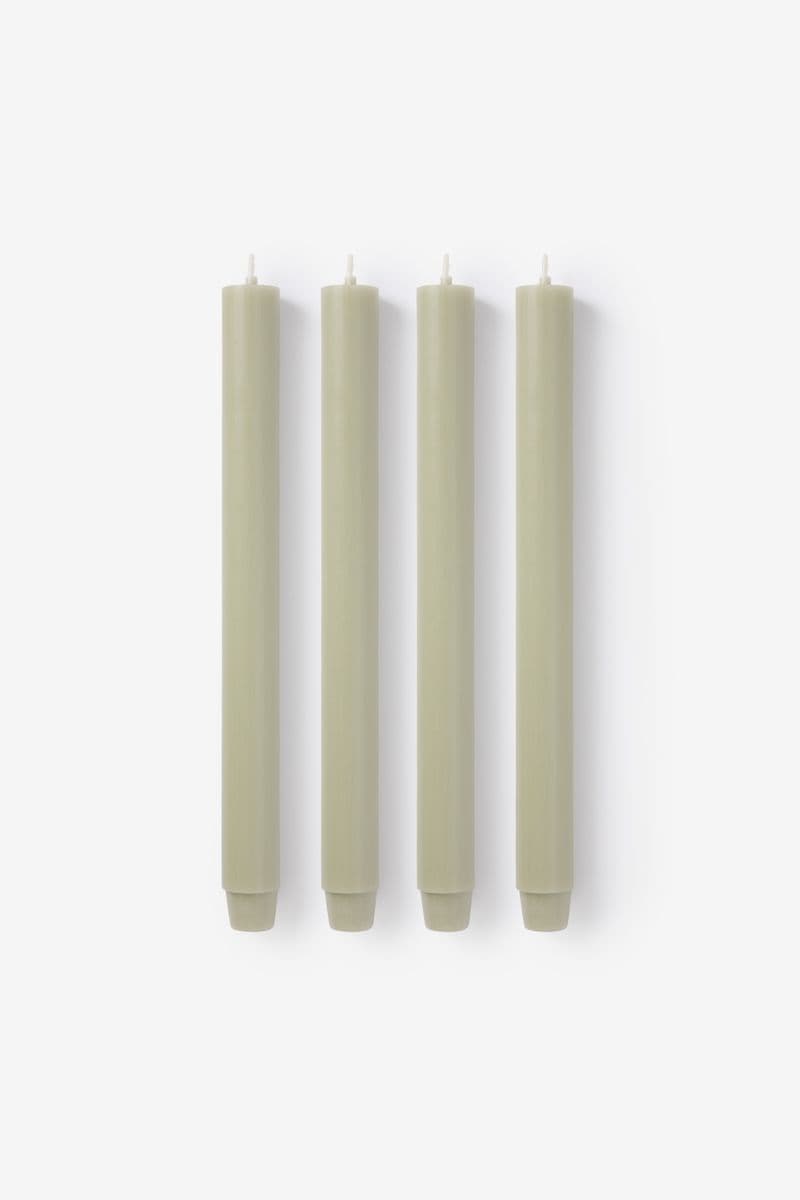 Petites Bougies Chandelier - Gris Vert