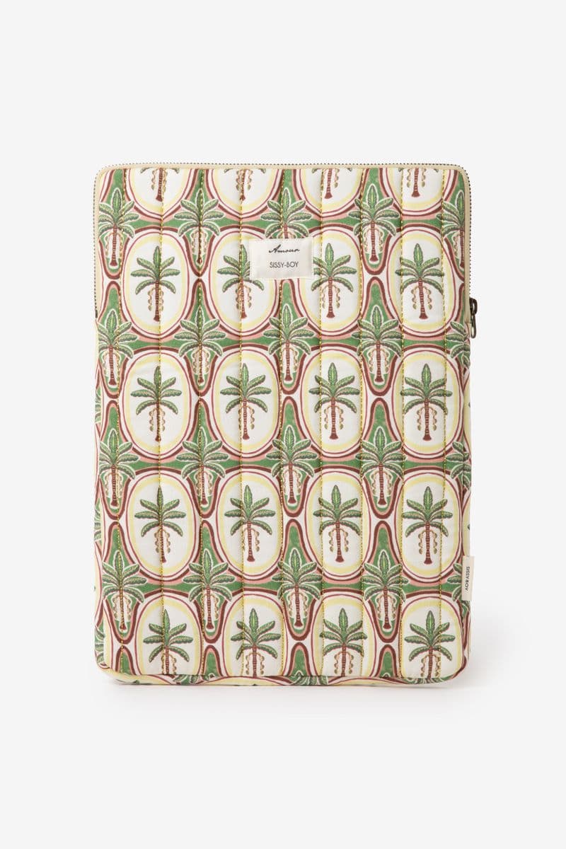 Housse Ordinateur Portable Avec Imprimé Palmiers - Multicolore
