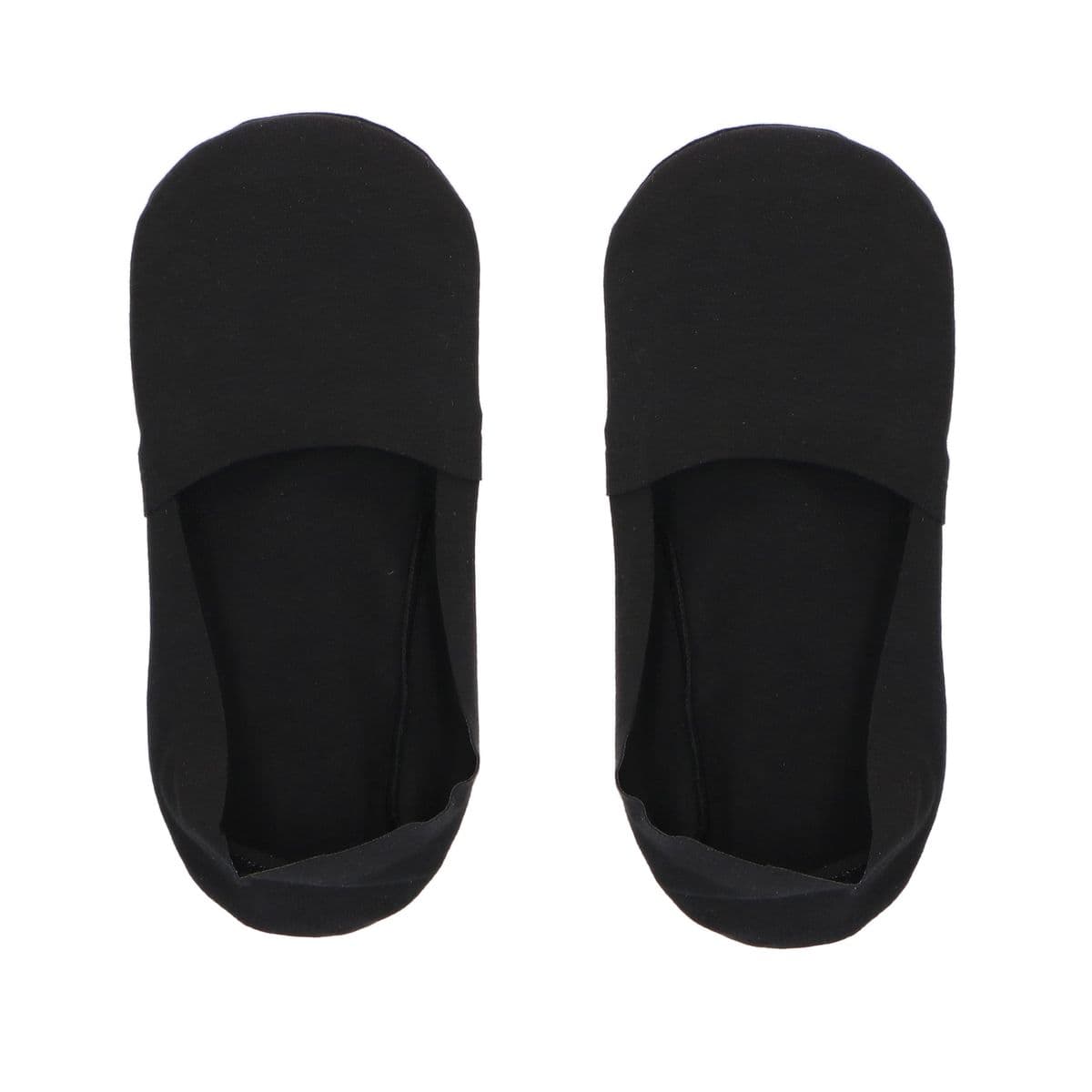 Sneakersokken invisible zwart - 2 paar