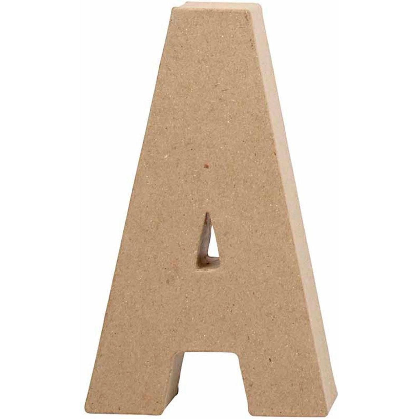 Creativ Company, Houten letters + stoffen letters, Karton Letter A 20,5 cm