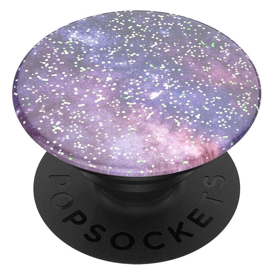 PopSockets Glitternevel, Smartphonehouder, Zwart, Veelkleurig