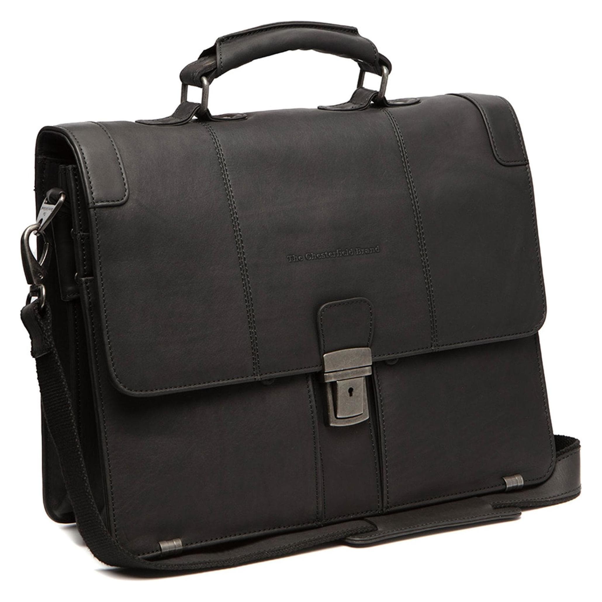The Chesterfield Brand Aktetas Stuttgart 1071 (15"), Laptoptas, Bruin