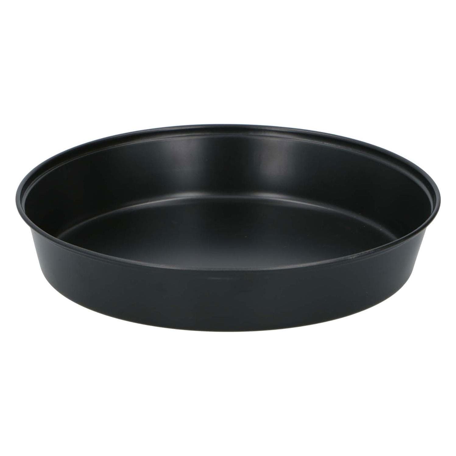 alpina Ronde bakvorm Ø24x4,5 cm met antiaanbaklaag, Bakblik, Zwart