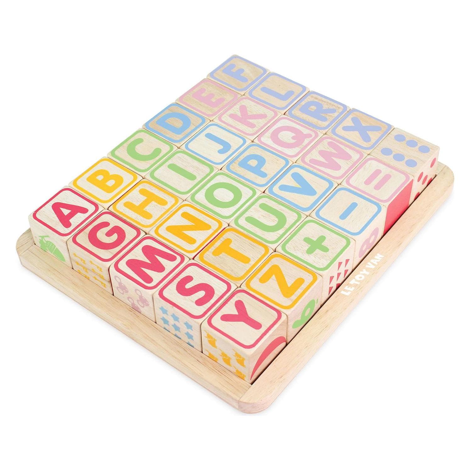 Le Toy Van Gekleurde houten kubussen - ABC & meer