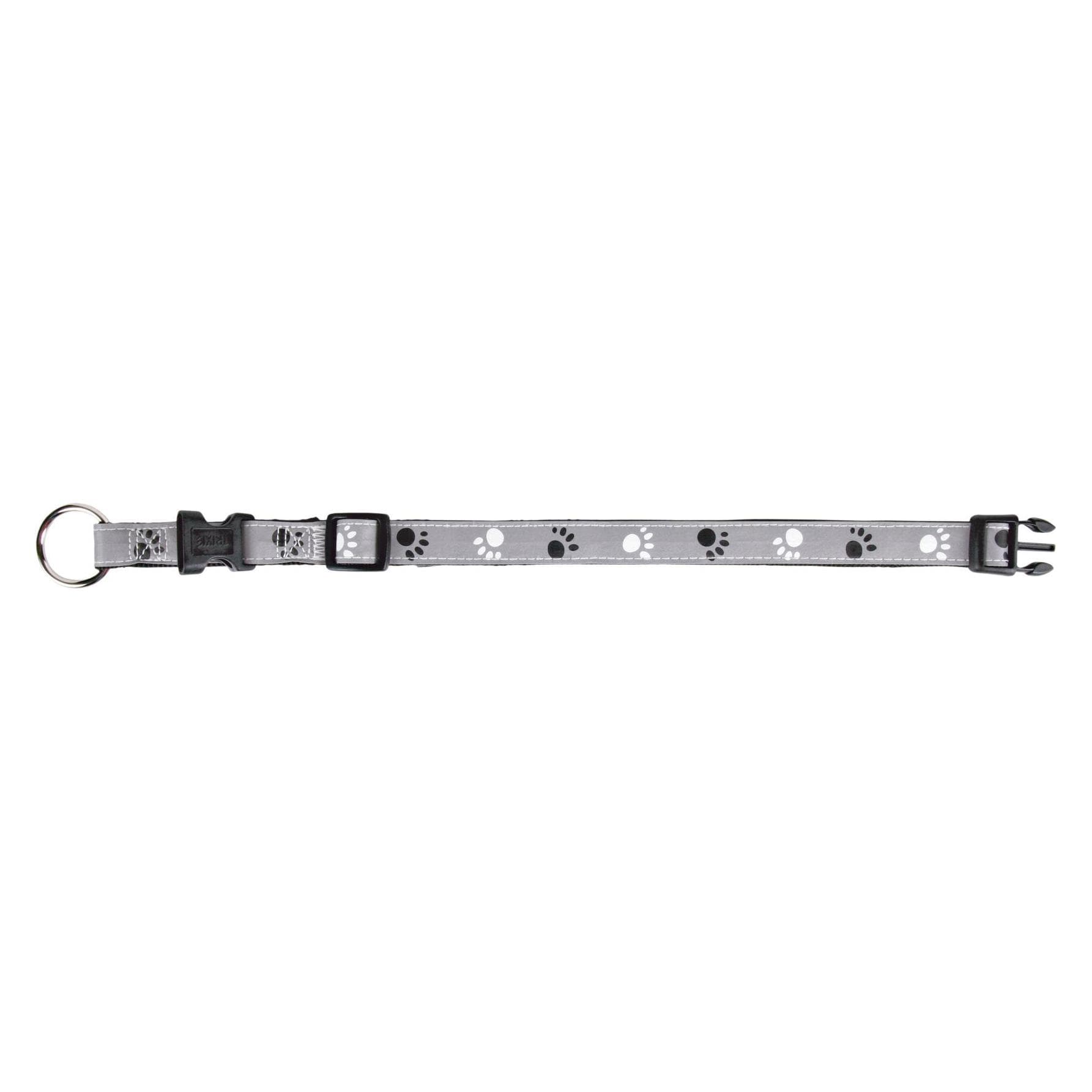 Trixie Halsband Zilver Reflect (M, S, Hond, Algemeen), Kraag + Leiband