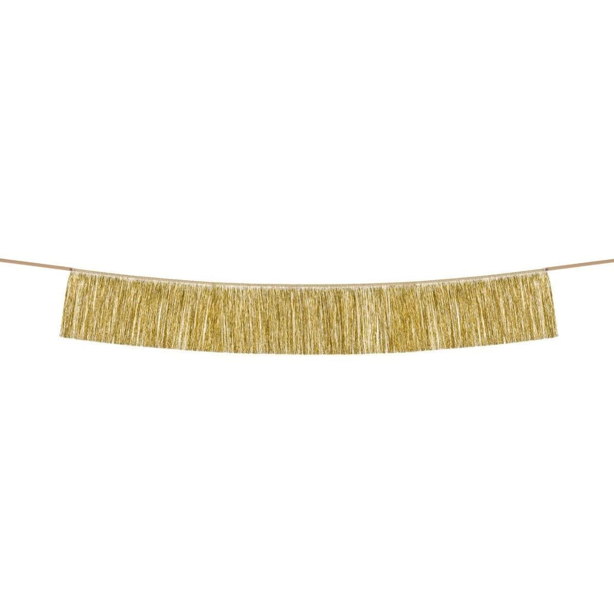 Partydeco Slingers van gouden franjes (1 Pcs.)