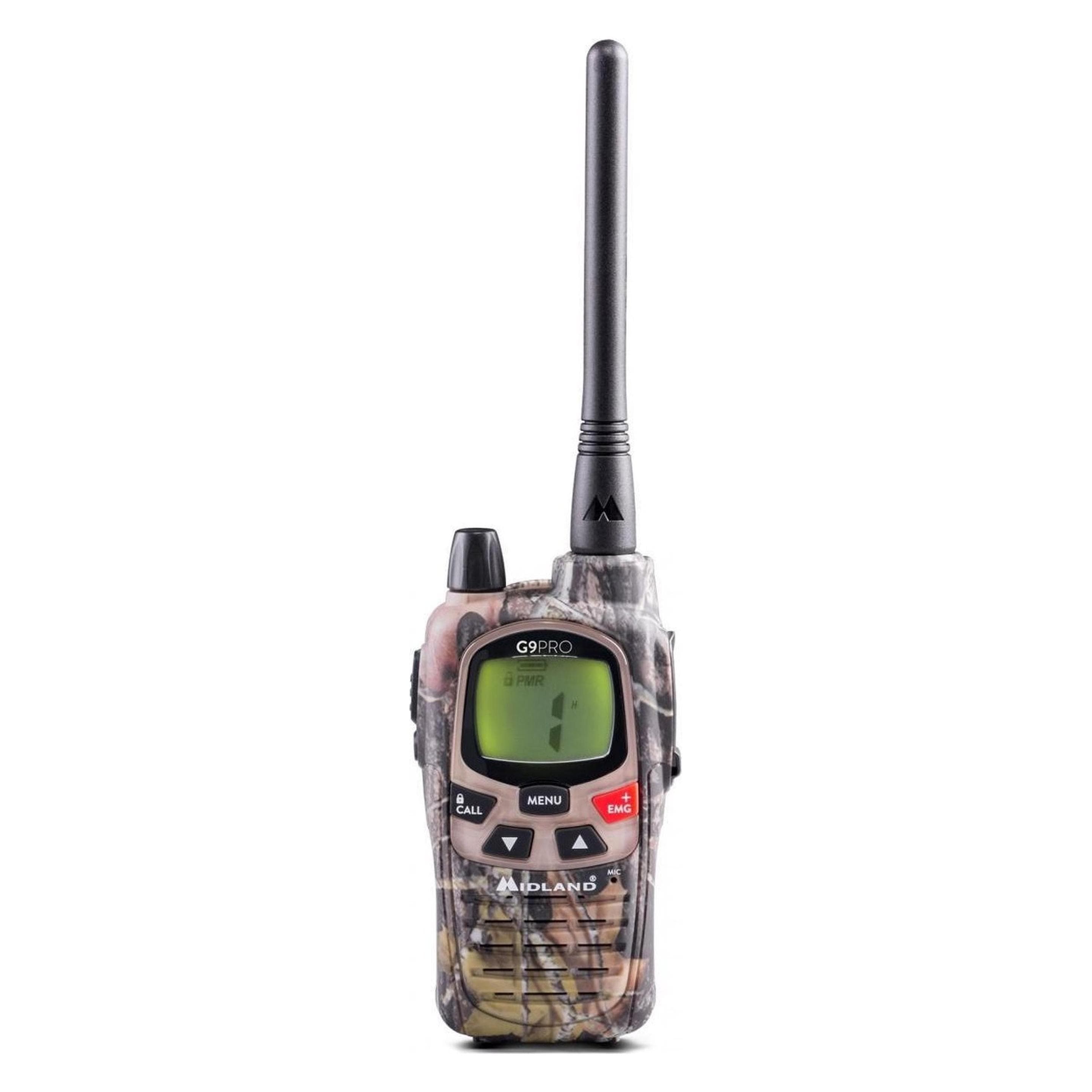 Midland G9 Pro Camouflage Radio, Enkelvoudig, PMR+LPD (12 km), Walkietalkie, Veelkleurig