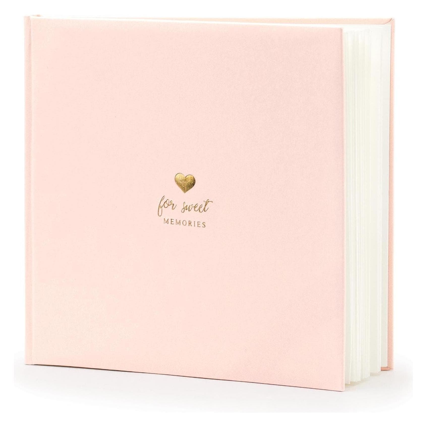 Partydeco, Fotoalbum, Gastenboek Voor zoete herinneringen (20.50 x 20.50 cm)
